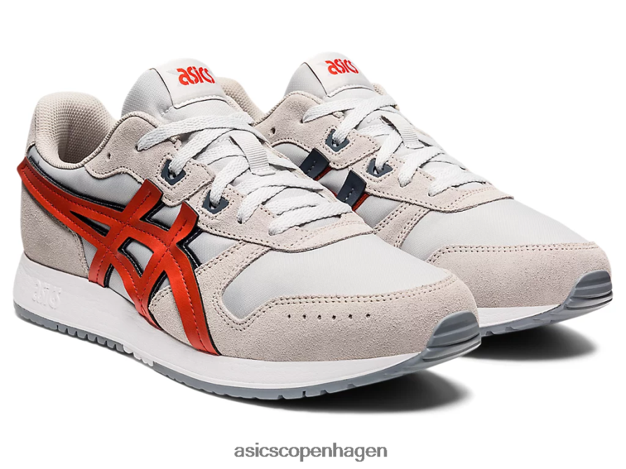 Asics lyte klassisk gletsjergrå/rød ler Z206F61335