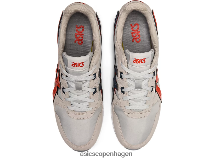 Asics lyte klassisk gletsjergrå/rød ler Z206F61335