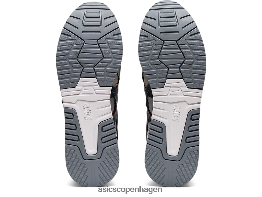 Asics lyte klassisk gletsjergrå/rød ler Z206F61335