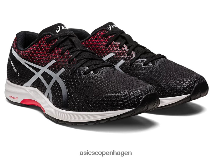 Asics lyteracer 4 sort/klassisk rød Z206F6106