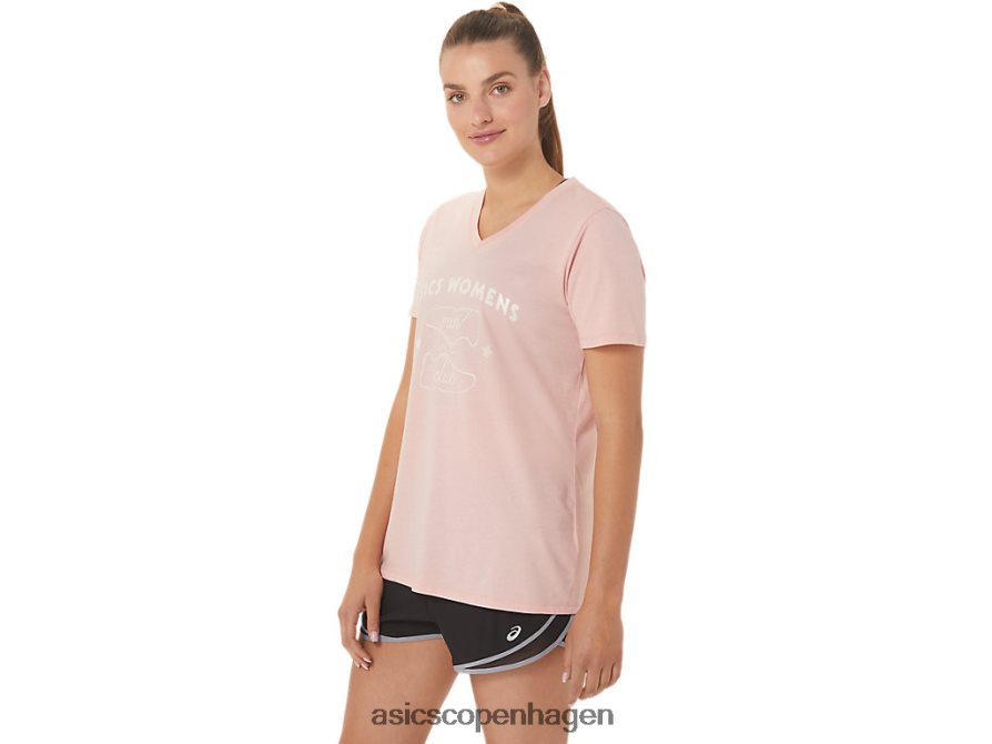 Asics løb klub v-hals frostet rose Z206F62813