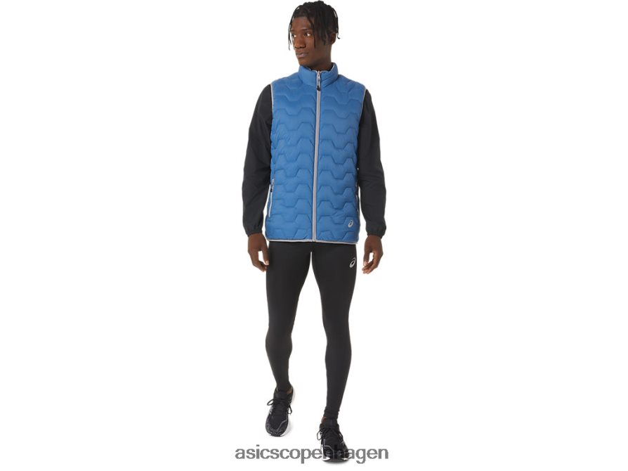 Asics m omvendt ins vest azurblå/pladesten Z206F6888