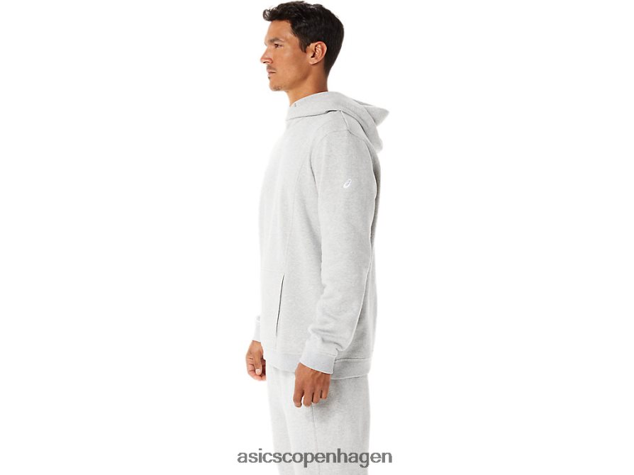 Asics m søndag fleece hættetrøje wch lysegrå lyng Z206F61284