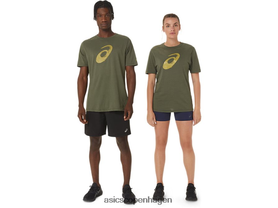 Asics malerpensel kortærmet t-shirt oliven lærred Z206F61258