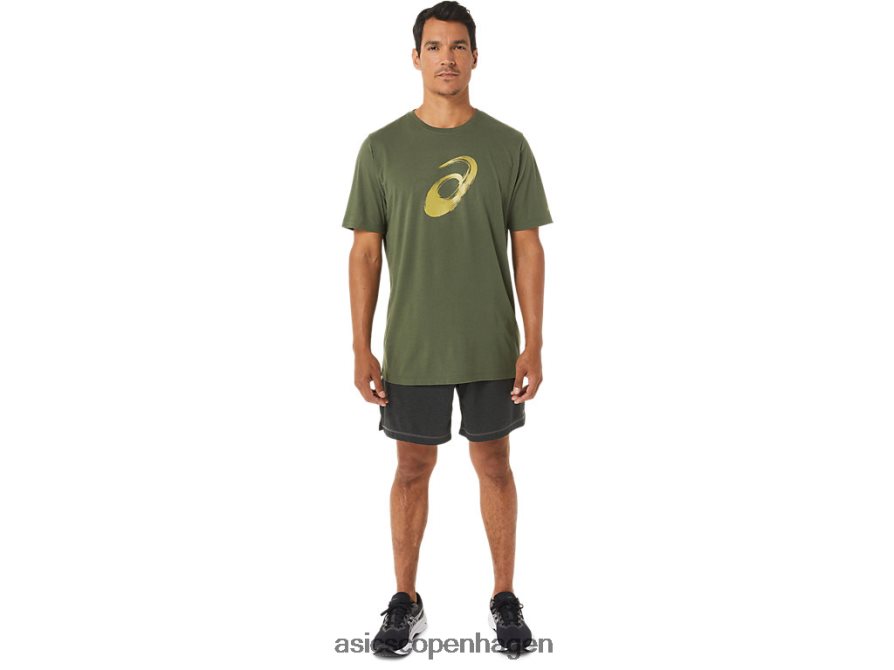Asics malerpensel kortærmet t-shirt oliven lærred Z206F61258