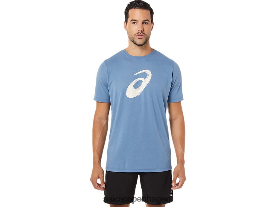 Asics malerpensel kortærmet t-shirt storm blå Z206F61742