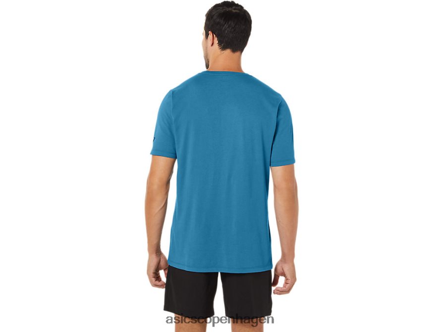 Asics malerpensel kortærmet t-shirt ø blå lyng Z206F672