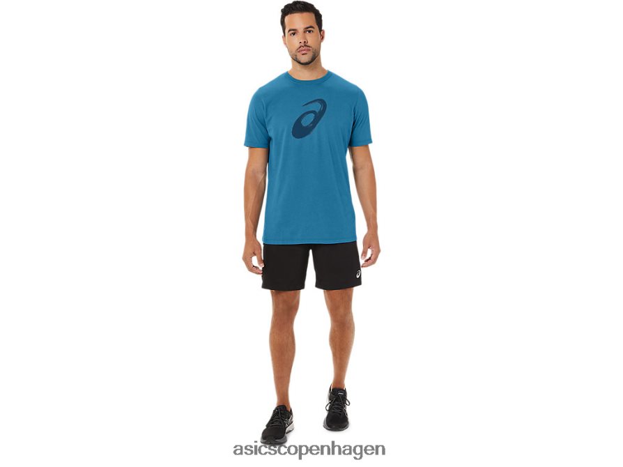 Asics malerpensel kortærmet t-shirt ø blå lyng Z206F672