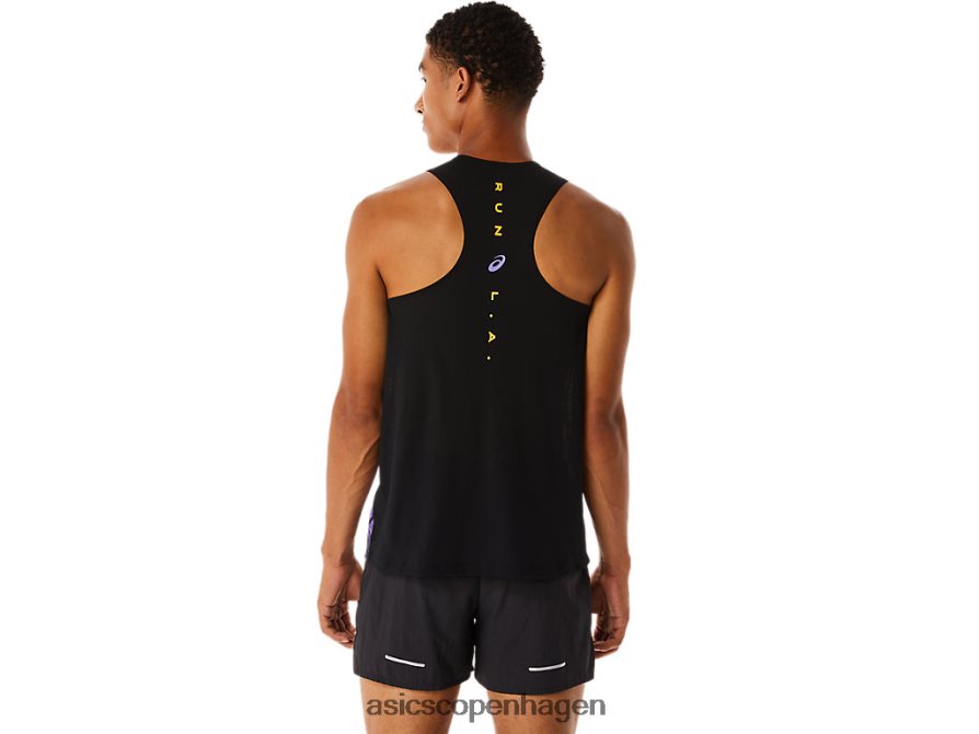 Asics maraton singlet lys orange/orange pop/ametyst Z206F6252