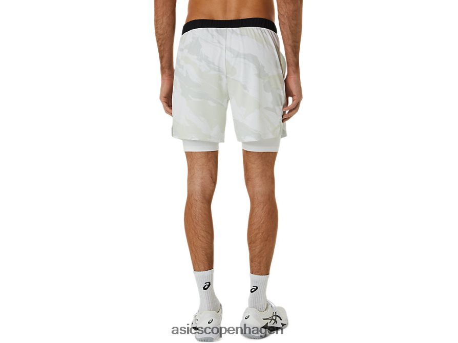 Asics match grafik 7 kort sagt strålende hvid Z206F6476