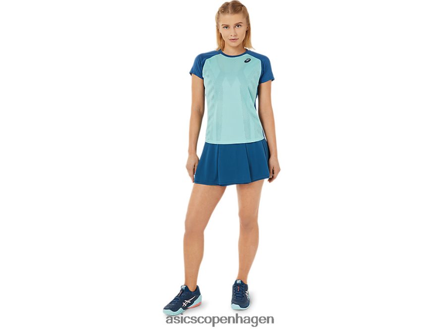 Asics match grafisk kortærmet t-shirt oasisgrøn/lys indigo Z206F63526