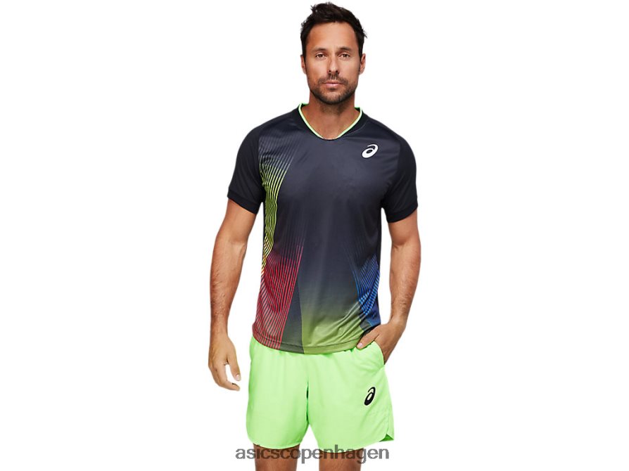 Asics match grafisk t-shirt ydeevne sort Z206F61830