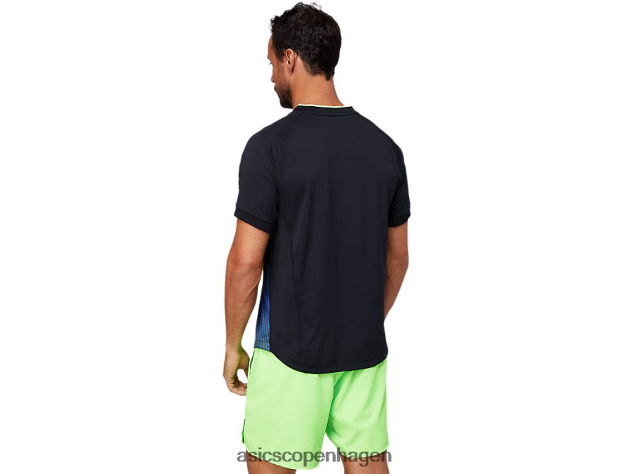 Asics match grafisk t-shirt ydeevne sort Z206F61830