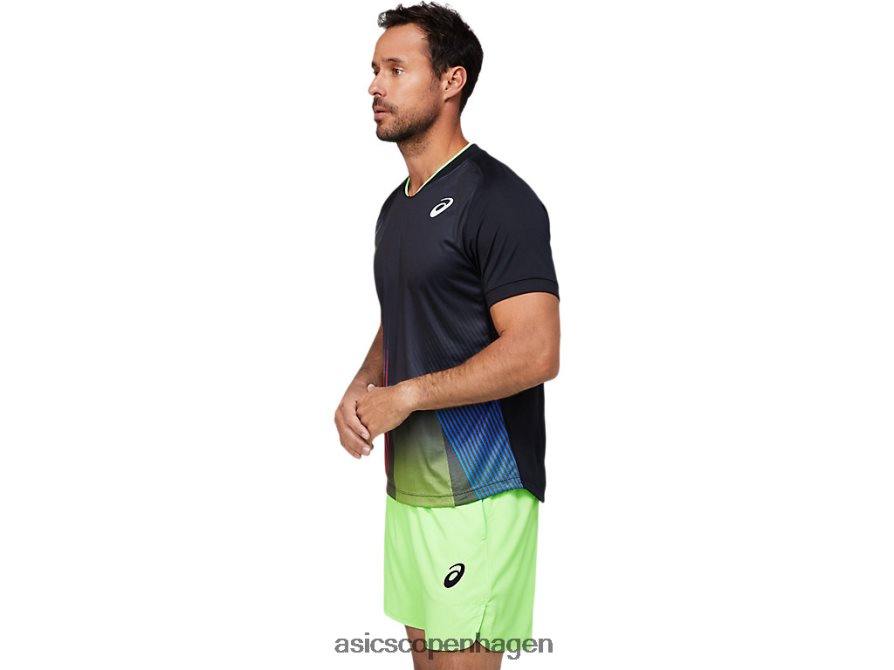 Asics match grafisk t-shirt ydeevne sort Z206F61830