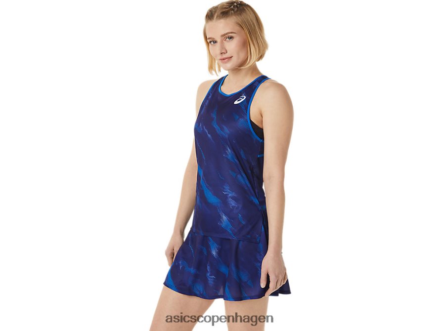 Asics match grafisk tank dykke blå Z206F63061