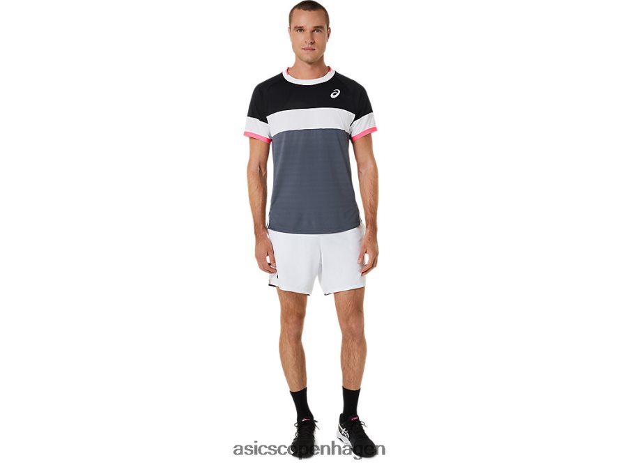 Asics match kortærmet top performance sort/bæregrå Z206F6454