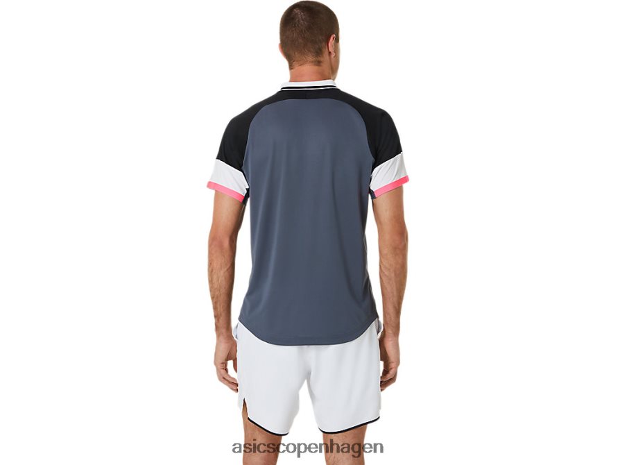 Asics match poloshirt performance sort/bæregrå Z206F6564