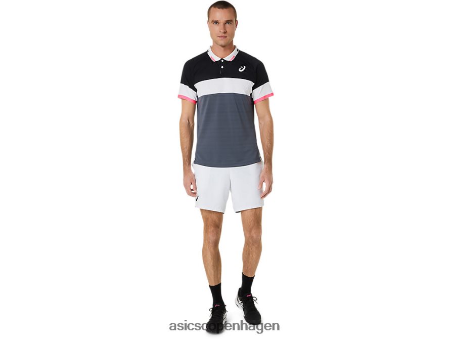 Asics match poloshirt performance sort/bæregrå Z206F6564