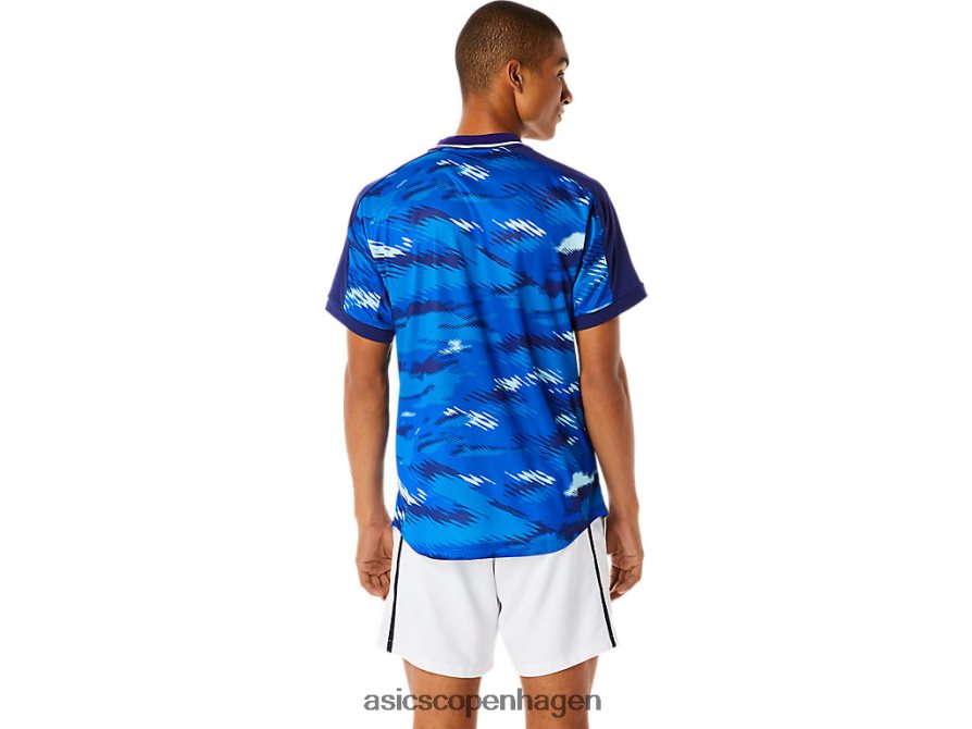 Asics matchende grafisk kortærmet top dykke blå Z206F61076