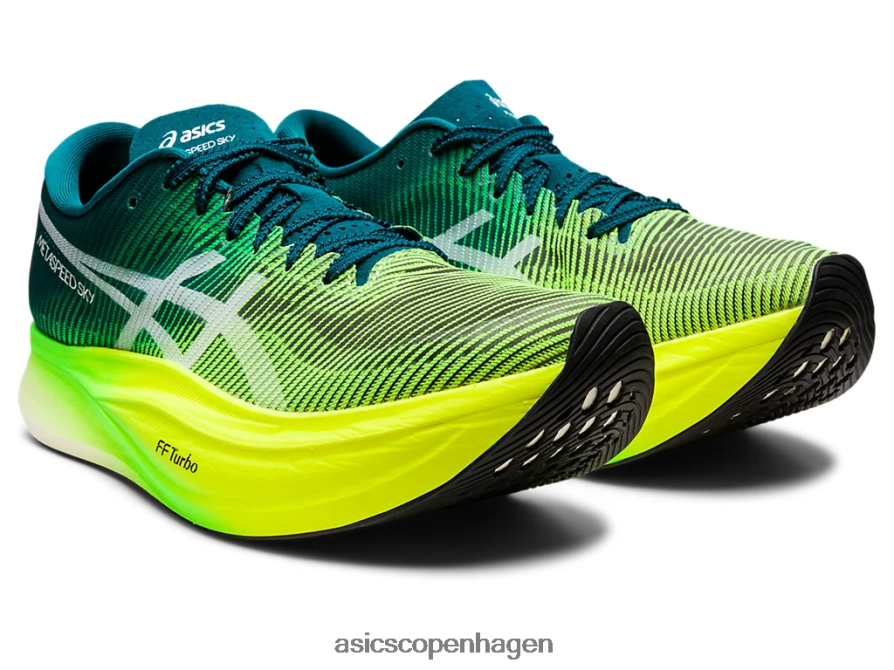 Asics metaspeed sky+ fløjlsfyr/sikkerhedsgul Z206F61254