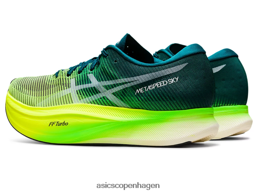 Asics metaspeed sky+ fløjlsfyr/sikkerhedsgul Z206F61254
