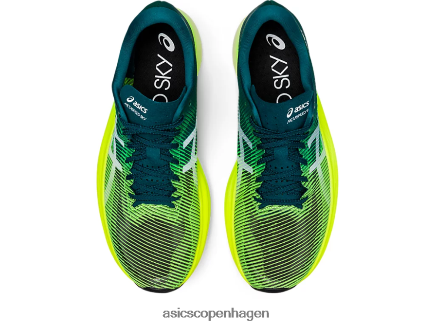 Asics metaspeed sky+ fløjlsfyr/sikkerhedsgul Z206F61254