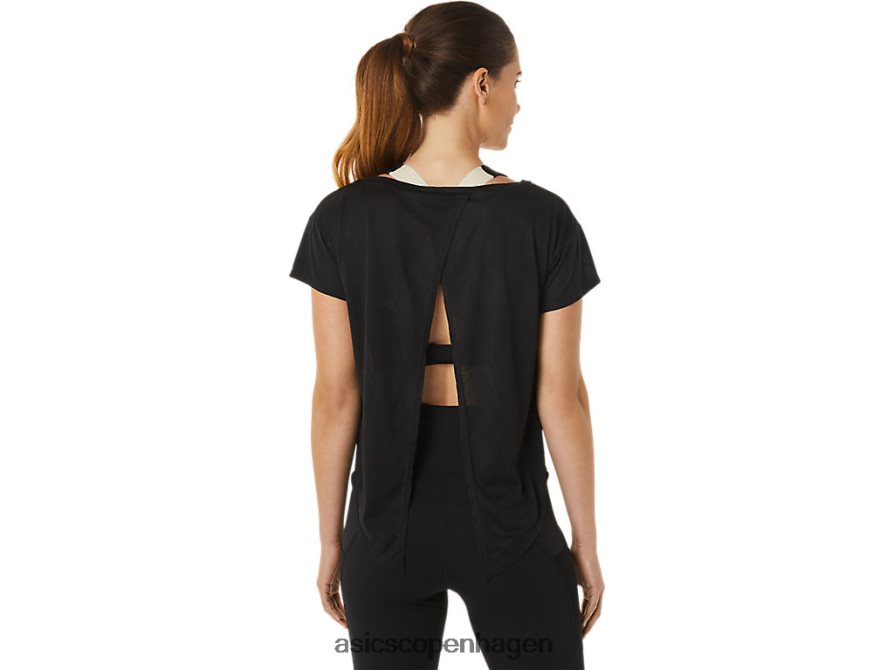 Asics movekoyo jacquard kortærmet top ydeevne sort Z206F62763