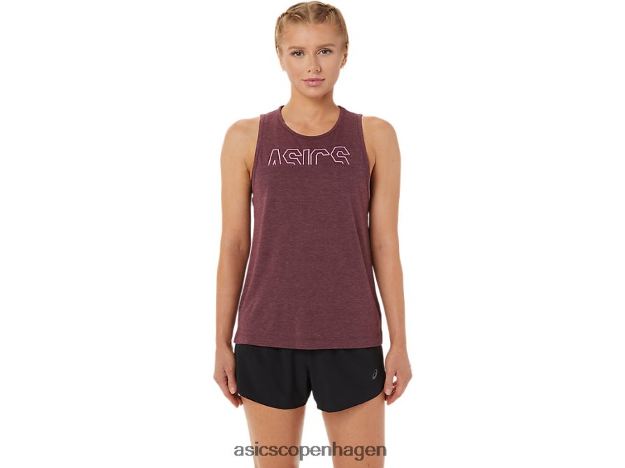Asics muskeltank dyb marslyng/dragefrugt Z206F63666