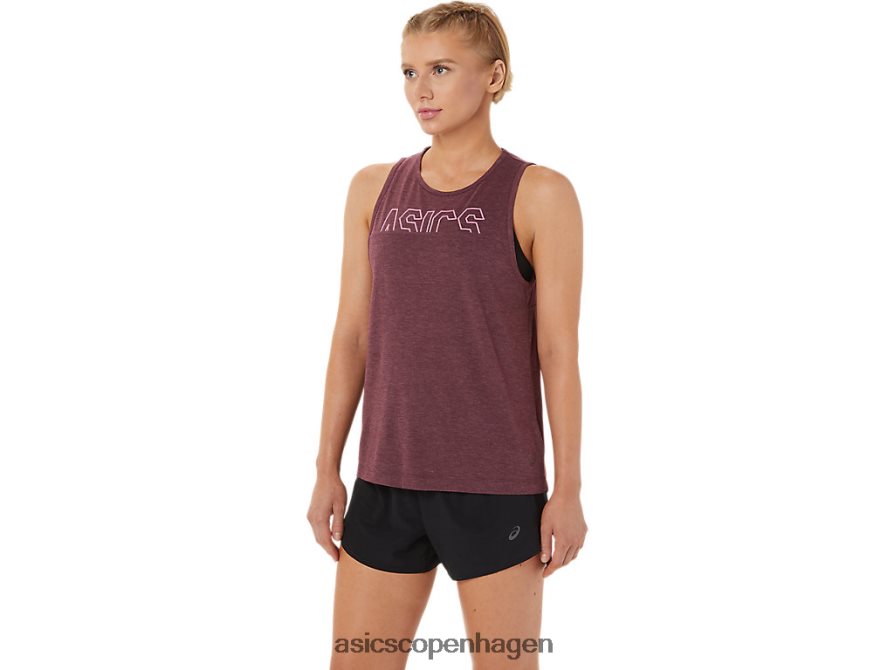 Asics muskeltank dyb marslyng/dragefrugt Z206F63666
