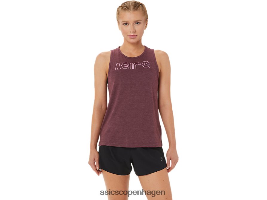 Asics muskeltank dyb marslyng/dragefrugt Z206F63666
