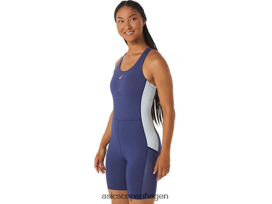 Asics nagino køre unitard indigo blå lyng/himmel Z206F62246