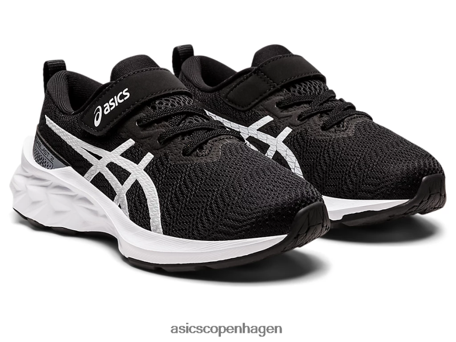 Asics novablast 2 førskole sort hvid Z206F64417