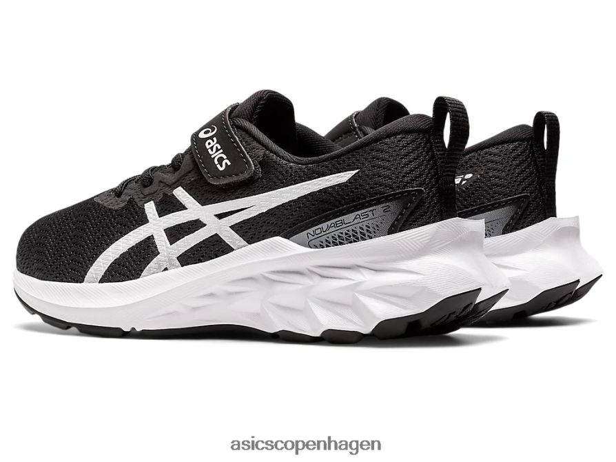 Asics novablast 2 førskole sort hvid Z206F64417