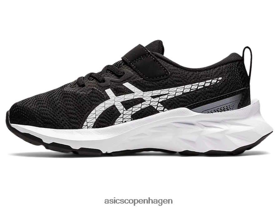 Asics novablast 2 førskole sort hvid Z206F64417