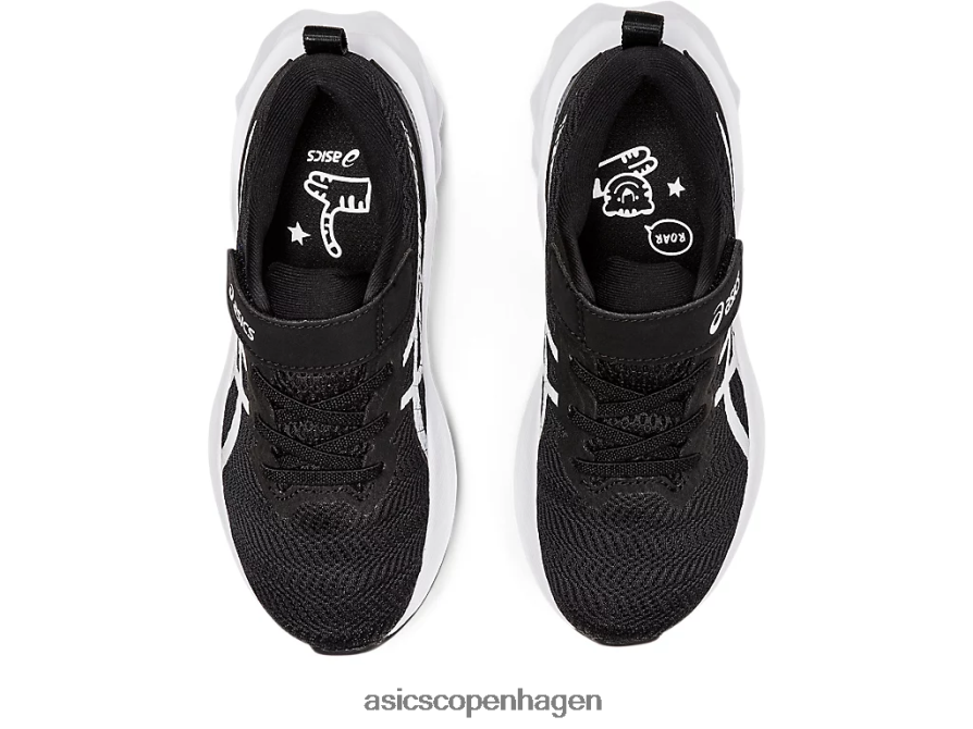 Asics novablast 2 førskole sort hvid Z206F64417