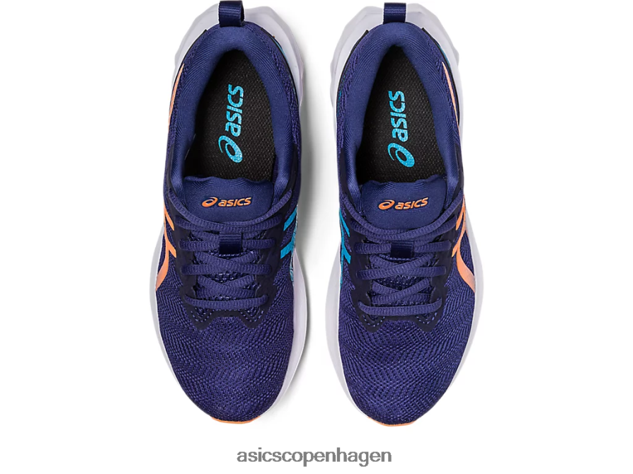 Asics novablast 2 klasse skole indigo blå/sol fersken Z206F64277