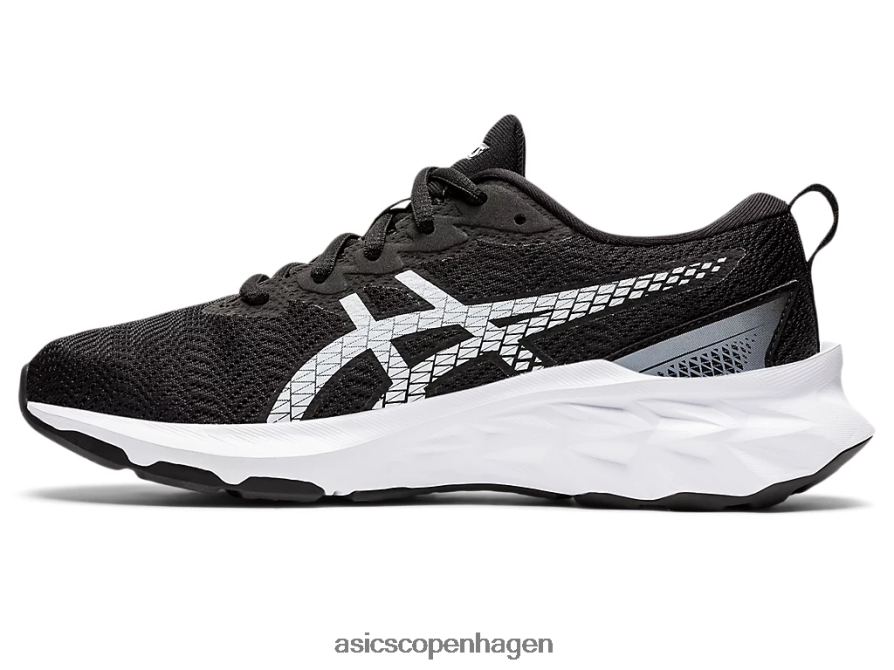 Asics novablast 2 klasse skole sort hvid Z206F64473