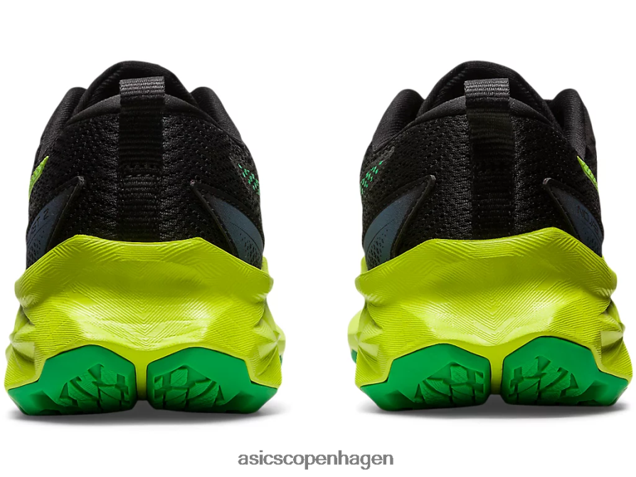 Asics novablast 2 klasse skole sort/limeskal Z206F64309