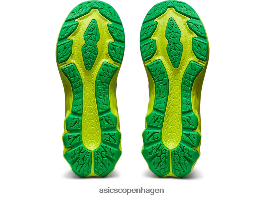 Asics novablast 2 klasse skole sort/limeskal Z206F64309