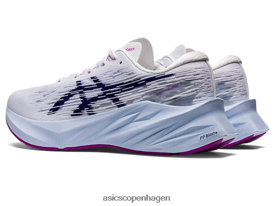 Asics novablast 3 hvid/dykke blå Z206F62887