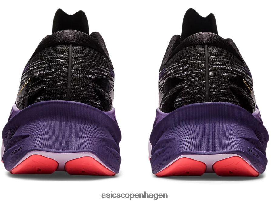 Asics novablast 3 sort/støvet lilla Z206F62460