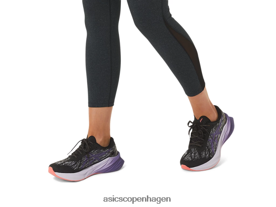 Asics novablast 3 sort/støvet lilla Z206F62460