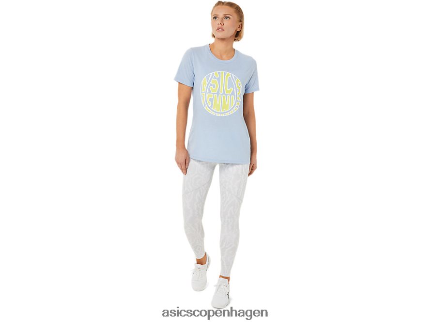 Asics ny stærk 92 grafisk t-shirt tåge/glødende gul Z206F63761