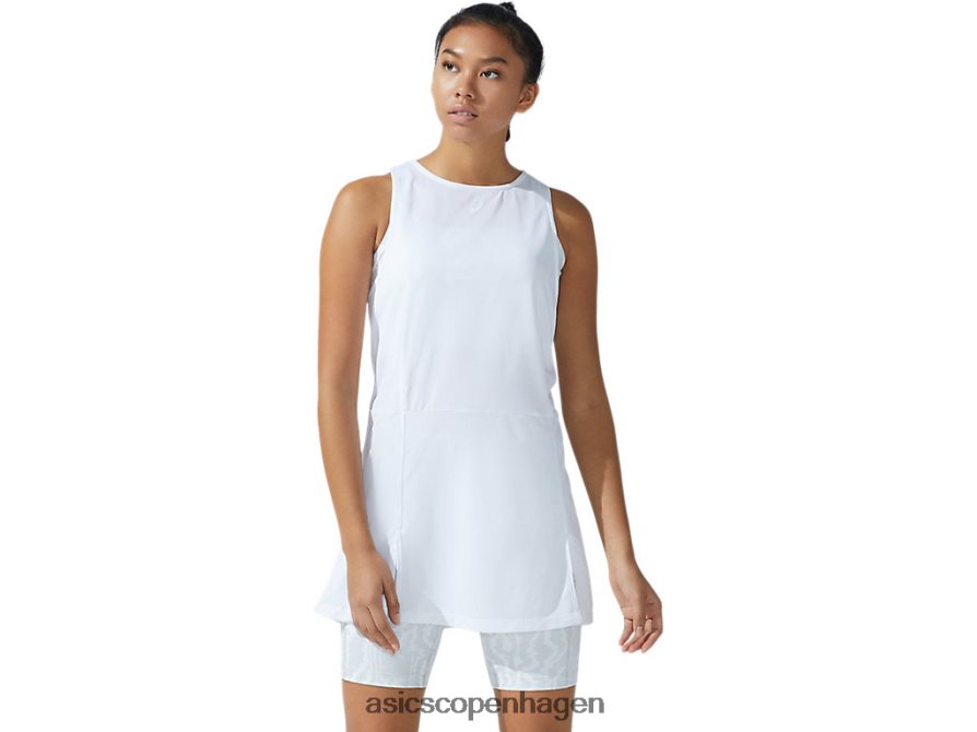 Asics ny stærk 92 kjole hvid/glacier grå print Z206F63821