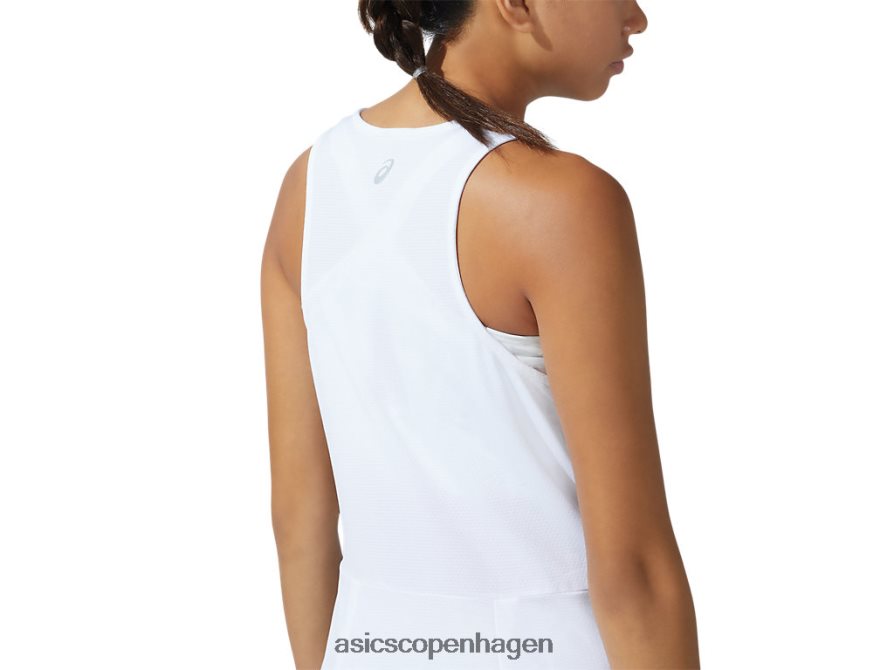Asics ny stærk 92 kjole hvid/glacier grå print Z206F63821