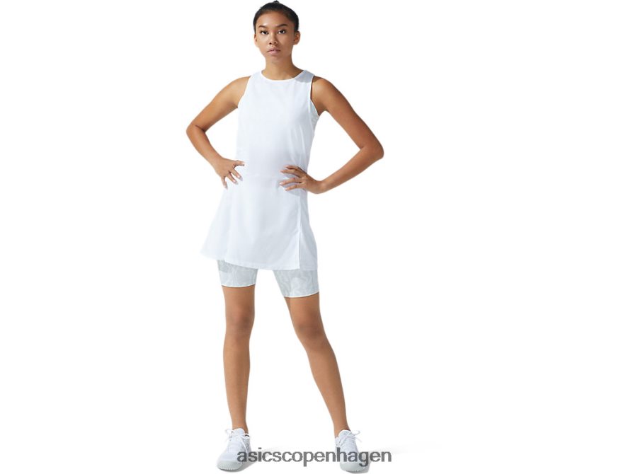 Asics ny stærk 92 kjole hvid/glacier grå print Z206F63821
