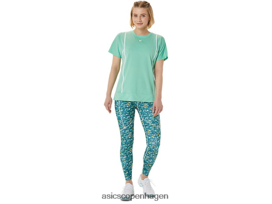 Asics ny stærk 92 kortærmet top havskum/brilliant hvid Z206F63055