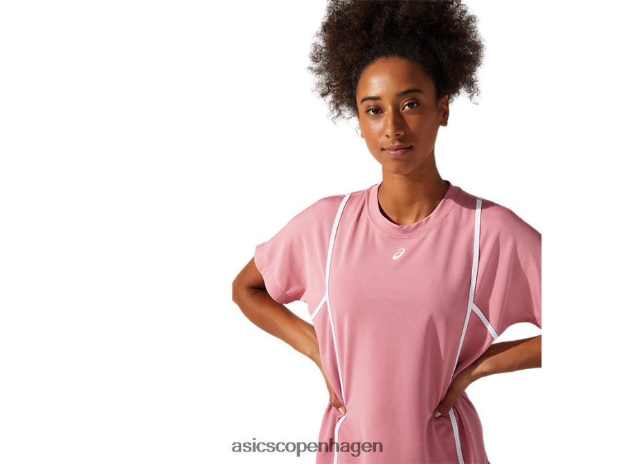 Asics ny stærk 92 kortærmet top smokey rose/brilliant white Z206F63817