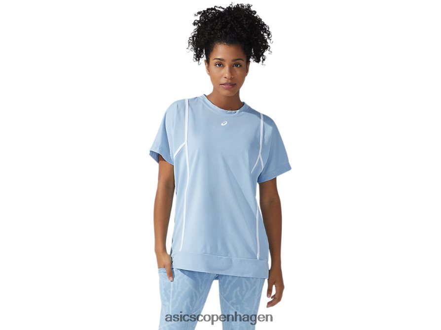 Asics ny stærk 92 kortærmet top tåge/strålende hvid Z206F63753