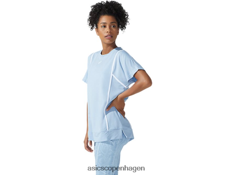 Asics ny stærk 92 kortærmet top tåge/strålende hvid Z206F63753